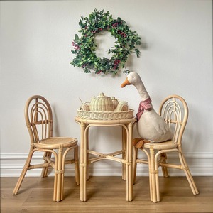 Chaise en rotin pour bébés, enfants, tout-petits, chaises de cuisine durables, décoration de salle à manger - Product Image 5