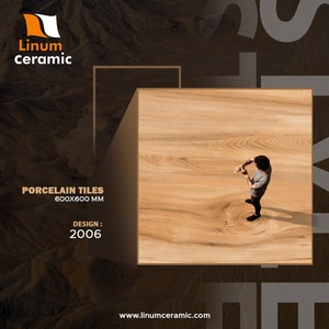 กระเบื้องพอร์ซเลนที่เป็นกรดทึบพื้นผิวไม้พรีเมี่ยม600 600x กระเบื้องผนังและพื้นภายใน - Product Image 3