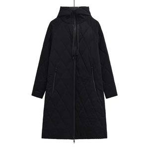 Chaqueta Cortavientos de Invierno 2025 para Mujer, Estilo Retro, Holgada, con Cierre, Capucha, Relleno de Poliéster, Transpirable, con Exterior de PU, Cálida - Product Image 1