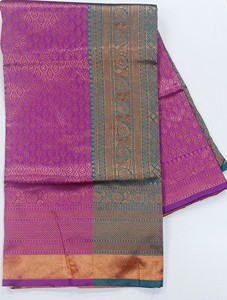 Hermoso Sari Indio de Seda Suave Banarasi con Trabajo de Tejido Zari, Piezas de Blusa, Ropa Tradicional de Verano, Sin Arrugas, Protección Solar - Product Image 5
