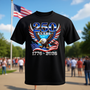 Camiseta Patriótica del 250 Aniversario de Estados Unidos, Celebra con una Elegante Camiseta Promocional - Product Image 3