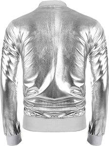 Golden Weather Veste universitaire d'hiver en velours côtelé unisexe avec fermeture éclair imperméable respirante coupe-vent écologique réversible - Product Image 3