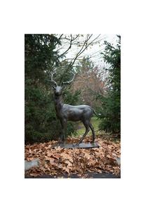 Esculturas de animales de hierro talladas a mano de diseño moderno Rústico Viejo Mundo para patio al aire libre Césped Jardín Acentos decorativos de paisajismo - Product Image 4