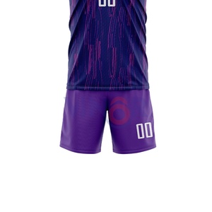 Nuevo estilo 100% poliéster conjuntos de uniformes de fútbol precio de fábrica uniformes de fútbol de alta calidad en MOQ bajo OEM ODM servicio personalizado - Product Image 5
