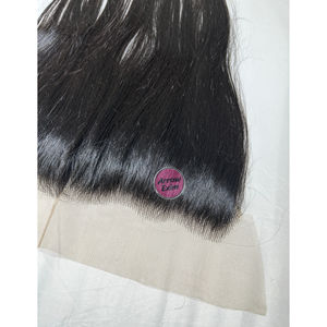 Cabello Indio Virgen Remy sin Procesar con Frente de Encaje Transparente al por Mayor, Liso Natural, 150% de Densidad, Doble Nudo, Arrow - Product Image 4