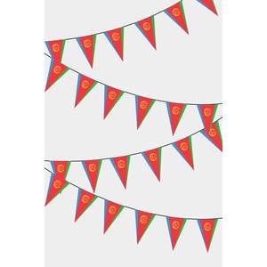 rythre Triangulaire String Flag Guirlande De Drapeaux Digital Print Polyester Pennant Style Flags and <b>Banners</b> - Product Image 1