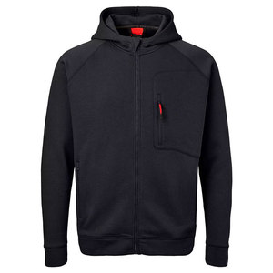 Por encargo para hombre de talla grande cremallera completa gota hombro Sudadera con capucha gruesa de gran tamaño Zip up sudaderas con capucha para el invierno - Product Image 3