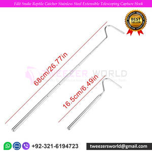 Gancho Telescópico Extensible de Acero Inoxidable para Captura de Reptiles y Serpientes Fdit - Product Image 3