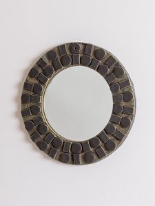 High-<b>End</b> Round Resin Mirror Elegant Modern Design for Home Decor Wall Art for Living Room Decorative Mirror - Product Image 2