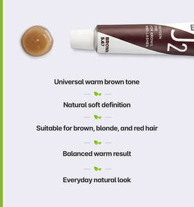 BrowXenna ®   OXYGEN J2 Kit doble de tinte para cejas y pestañas, set de 2 × 7 ml, marrón # 5.67 - Product Image 2