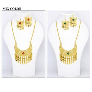 High Quality Luxury 24K 18K Gold Color Arabic Dubai Gold Plated Jewelry Sets Luxury Dubai Jewelry Sets Jewellery for Women - Product Image 4