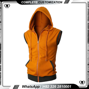New Fashion <b>Men</b> Collection Gym <b>Sleeveless</b> <b>Hoodies</b> Gym Fitness Wear Stringer Workout <b>Hoodies</b> - Product Image 3