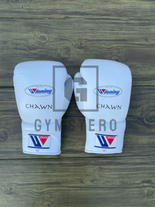 Guantes de Boxeo GYMSTERO Profesionales de Primera Calidad, de Cuero Genuino, Blancos, Ligeros, con Cierre de Gancho y Bucle, para Boxeo - Product Image 2