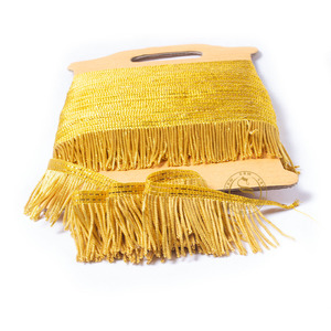 Franges en fil d'or, franges dorées pour vêtements, franges en fil d'or, franges en soie pour décoration - Product Image 4