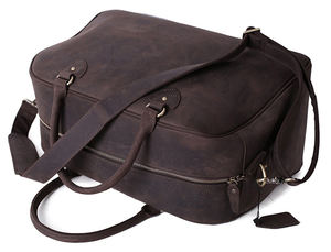 กระเป๋าเดินทางที่สมบูรณ์แบบกระเป๋าดัฟเฟิลหนังแท้ธรรมชาติสไตล์ใหม่100% - Product Image 6