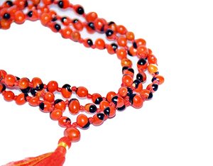 Red Gunja Ratti Mala 100% Semillas originales de Gunja para bodas Regalos Fiestas Compromisos Aniversarios - Product Image 2