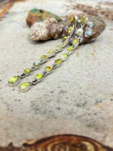 Pendientes colgantes clásicos de Plata de Ley 925, piedra preciosa turquesa Palamino para fiestas de aniversario de compromiso, regalo de joyería fina - Product Image 4