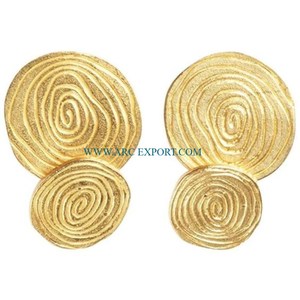 Ensemble de 4 sous-verres de décoration de table en forme d'hexagone en laiton antique de taille personnalisée pour la maison et la cuisine modernes - Product Image 3