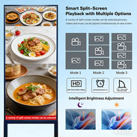 Kios Iklan LCD Layar Sentuh Android Dua Sisi 43 Inci dengan Kecerahan Tinggi dan Animasi, Digital Signage Berdiri Lantai