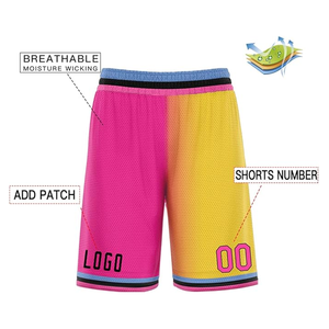 Pantalones cortos de baloncesto de nuevo diseño, uniforme deportivo de verano, pantalones cortos de baloncesto de poliéster 100%, pantalones cortos Laker personalizados para hombre - Product Image 3
