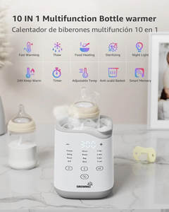 Chauffe-biberon électrique sans BPA rechargeable avec chauffe-lait maternel multifonction et veilleuse à chauffage rapide - Product Image 3