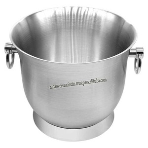 Seau à glace à double paroi de forme ronde de dernière qualité à la demande seau à glace en acier inoxydable pour la fête au prix de gros - Product Image 4