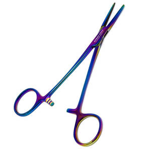 คีมจับมุ้งกันยุงหลากสี 5.5 นิ้ว คีมตรง สแตนเลส สำหรับงานผ่าตัด งานอดิเรก งานฝีมือ ขายส่ง - Product Image 1