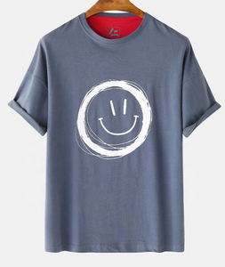 เสื้อยืดแขนครึ่งครึ่งครึ่งสำหรับผู้ชาย, ผ้าฝ้าย100% ใส่สบายระบายอากาศได้ดีจากไมโครไฟเบอร์ - Product Image 1