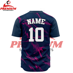 เสื้อเบสบอลซอฟต์บอลคุณภาพสูงแบบสั่งทำพิเศษ เย็บอย่างดี ระบายอากาศได้ดี ผลิตจากโพลีเอสเตอร์ พร้อมตัวเลือกไซส์ใหญ่ แห้งเร็ว - Product Image 6