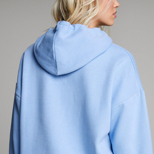 Sweat à capuche brodé pour femmes taille adulte à séchage rapide Prix d'usine Sweat à capuche léger brodé pour femmes - Product Image 5