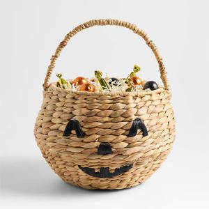 Panier en jacinthe d'eau pour Halloween fabriqué au Vietnam avec un prix de gros d'article le plus vendu OEM ODM couleur - Product Image 4