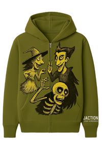 เสื้อสเวตเตอร์แบบมีฮู้ดสำหรับผู้ชายและผู้หญิงเสื้อสเวตเชิ้ตมีกระเป๋าด้านหน้าพิมพ์ลายวิธีการถักนิตติ้งสำหรับ100% และผู้ชาย - Product Image 5