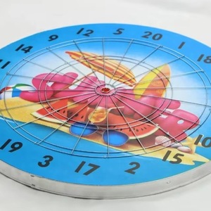 6 fléchettes en acier de 18 g, cible en papier de 12 * 1/2 pouces, utilisation pour l'interaction parent-enfant - Product Image 1