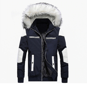 <b>Waterproof</b> Breathable Puffer <b>Jacket</b> for Men <b>Winter</b> Windbreaker with Zipper Closure and Custom Logo - Product Image 1