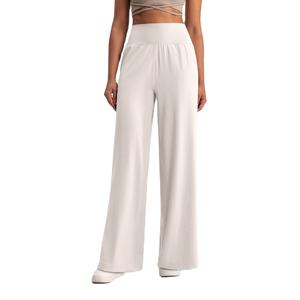 กางเกงโยคะขาบานเอวกลางสำหรับผู้หญิง ระบายอากาศได้ดี เหมาะสำหรับออกกำลังกายและโยคะ สวมใส่สบาย - Product Image 4