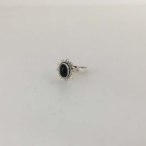 925 Solid Sterling Silver <b>Rings</b> Handmade Trendy Unique <b>Black</b> <b>Onyx</b> Cabochon Natural Gemstone Fine Jewelry Gift for Women and Girl - Product Image 2