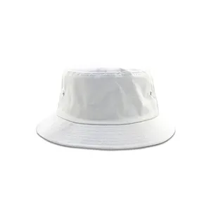 Niedlicher Sommer Leder Eimer Hut mit einem Gänseblümchen Verwenden Sie modische reversible mit weißen Farbe-Frauen bestickte Eimer Hüte
