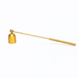 Abatidor de velas de Metal de latón chapado en oro hecho a mano para el hogar y el Hotel, accesorio decorativo festivo de Pascua - Product Image 1