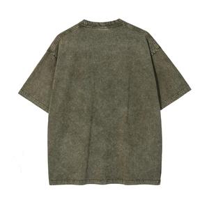 Unisex Acid Wash Graphic Vintage Camisetas Venta al por mayor 100% algodón Hombres Oversized 275G Jersey Hip Hop Streetwear Tallas grandes Opción - Product Image 4