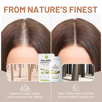 Formule Personnalisée pour la Fortification des Cheveux, Formule de Croissance Capillaire à Base de Plantes, Traitement Capillaire Épaississant, Réparateur et Nourrissant pour la Croissance