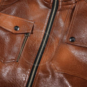 Veste en cuir de vêtements pour hommes, veste en cuir nouvelle mode, veste en cuir coupe-vent pour hommes, vente en ligne - Product Image 3