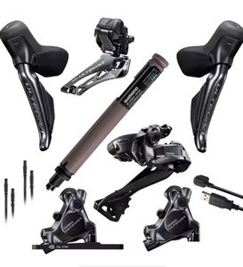 En stock - Kit de mise à niveau Shimano Ultegra Di2 R8100 2x12 vitesses, fourche en aluminium, système de frein à disque, entièrement antichoc - Product Image 2