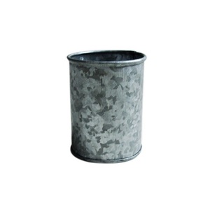 Macetero de metal galvanizado de estilo moderno, para decoración del hogar y jardín - Product Image 1