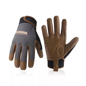 Guantes de trabajo de cuero de alta calidad para hombres y mujeres Guantes de trabajo de seguridad Guantes de jardinería mecánicos - Product Image 1