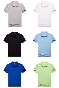 Vente en gros Polo confortable pour hommes 100% coton peigné T-shirt personnalisé multicolore à manches courtes pour hommes - Product Image 5