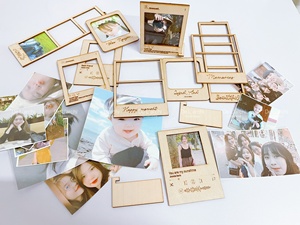 Delarchi FE01 Classic <b>Double</b>-<b>Sided</b> Creative Vintage Wooden <b>Photo</b> <b>Frames</b> Custom Size Unfinished <b>Frames</b> - Product Image 5