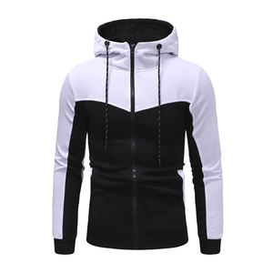 Sweat à capuche zippé pour hommes 100% coton vêtements d'hiver durables et tendance sweats à capuche zippés vente en gros sur mesure - Product Image 1