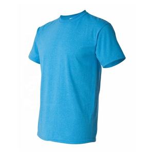 Nouveau T-shirt à manches courtes pour hommes en coton/polyester épais de 5.3 oz 220g avec impression de logo personnalisé de haute qualité - Product Image 2