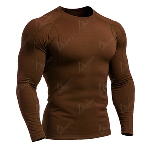 Camiseta de compresión de secado rápido Rashguard para hombre, traje de baño atlético con logotipo personalizado, ropa deportiva cómoda para surf y entrenamiento. - Product Image 4