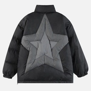 Men's Premium Quality Solid <b>Zip</b> <b>up</b> Oversize Puffer Jacket Winter Warm Custom Quilted Waterproof High Quality Down Jackets - Product Image 5